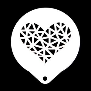 라떼아트 스테인레스 하트 스텐실 도안 케이크데코레이션 떡만들기 케이크만들기 데코레이션도안