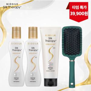[실크테라피] 에센스 대용량 2개+트리트먼트1개+브러쉬1개