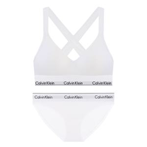 CK 여성 브라렛+팬티 세트 QF1654+F3787 WHITE