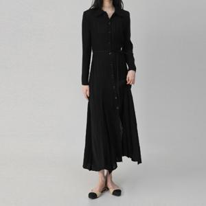 [브리치] 더모즈 /  프리미엄  프레임 벨트 플리츠 원피스 (5Color)