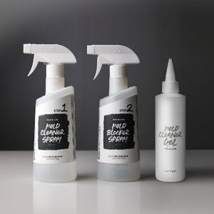 곰팡이제거제 3종 패키지 (곰팡이 제거제500ML + 프리미엄 곰팡이 항균제 500ML + 곰팡이 제거젤220g)