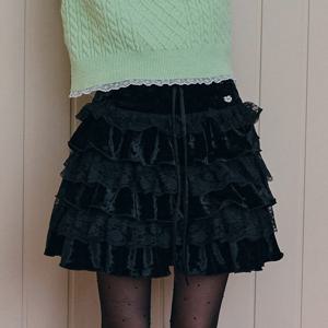 1/22일 예약배송_Cest_Velvet lace tutu skirt