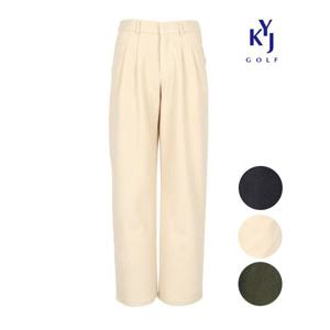 [하프클럽] 겨울 코듀로이 기모 와이드 팬츠 뒷밴딩 골덴 남성 골프 바지 DPWMSL22