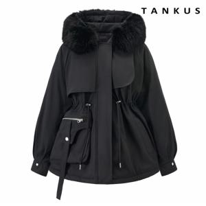 정상가:209,000원 ㅣ 허리 스트링 후드 퍼 탈부착 집업 점퍼 (TX4JP052L0)