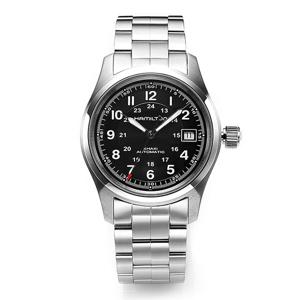 H70455133 카키 필드 남성 메탈시계