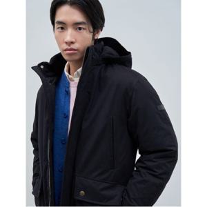 후드 숏다운 코트  블랙 BC4X30CD75