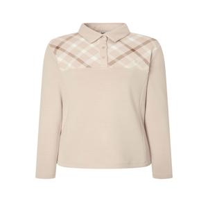 골프 여성 [[24FW]] WNTS4C601I2 [가격인하][스테디셀러]커시브 로고 체크 긴팔폴로티셔츠