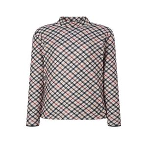 골프 여성 [[24FW]] WNTS4D903I2 [가격인하][스테디셀러]레터 로고 체크넥 긴팔티셔츠 (BEIGE