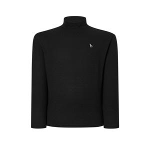 헤지스 골프 남성 [[24FW]] WPTS4D951BK [가격인하][BEST][스테디셀러]로고 스트레치 하이넥 긴팔