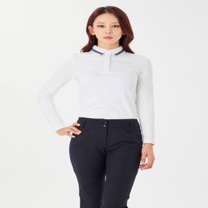 여성 골프 니트에리 티셔츠 VLTSN902_OW