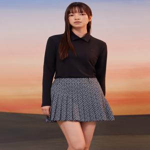 [Performance On] 여성 가을 카라 티셔츠 VOTSP992_BK