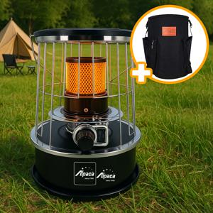 알파카 석유난로 APC-J77BK 블랙 가방포함 심지 캠핑 기름 등유 난로 석유히터