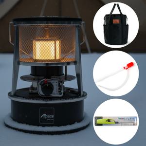 알파카 석유난로 APC-231KK 세라믹 블랙 가방포함 심지 캠핑 기름 등유 난로 석유히터