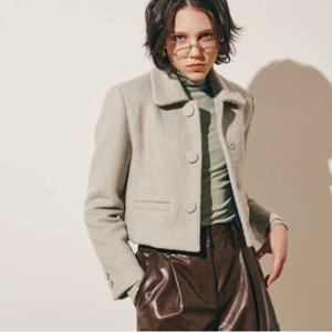 [미바이와이][최초가299,000]울 블렌드 크롭 자켓