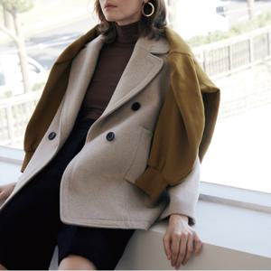 [YGBM][최초가473,000]프레피 오버핏 더블 코트_Y15YJC011