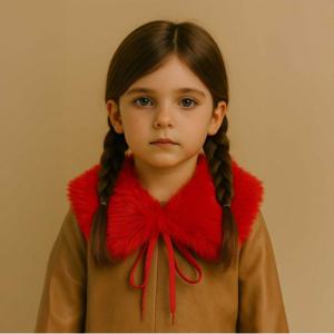 [최초가59,000]뮤 키즈 퍼 카라 머플러 레드_MK5WMF01X