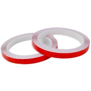 반사테이프 육각 벌집패턴 반사스티커 1cm x 8M 레드 배트맨로고 야간주행 반사리플렉터