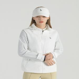 헤지스 골프 여성 [[25SS]] HWJU5A211OW 화이트 여성 탈부착 후드 점퍼