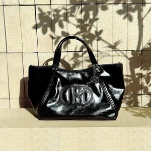 헤지스 액세서리 [[26SS]] HIBA6E529BK [선물추천][H20크링클] 시그니처 H 블랙 토트겸 숄더백 M (