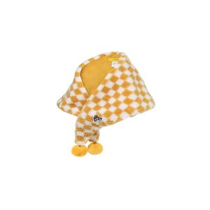 여성 WG 플리스 체크 퍼방울 스카프 WWW22Z08Y7