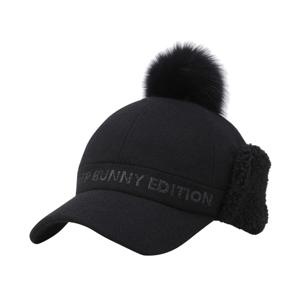 [마스터바니] 양말사은품 여성 탈착 폼폼이 덤블 레터링 헌팅캡 421D4CP404