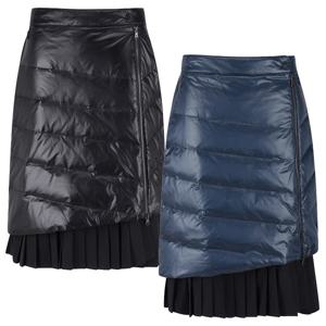 양말사은품 [마스터바니] 여성 플리츠 레이어 랩 구스다운 스커트 421D4PC515