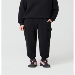 [코오롱스포츠] 동절 여성 스웻 카고 조거 팬츠 SET UP TVPNW24622BLK