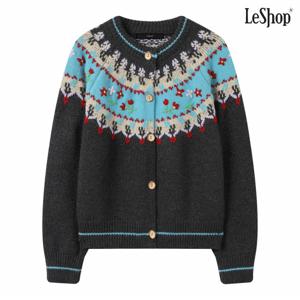 정상가:119,000원 ㅣ 나그랑 플라워 자수 패턴 니트 가디건 (DP4CK017A)