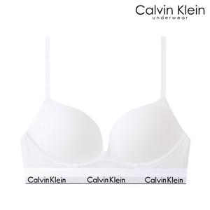 CK 여성 아이콘 코튼 AF 플런지 푸쉬업 브라 QF8502 WHITE