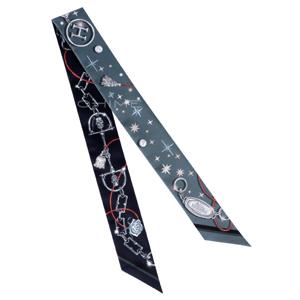 스카프 트윌리 실크 C`est la Fete twilly 아도아즈/블루마린