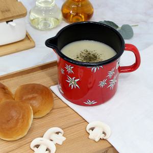 리스 에델바이스 저그 법랑 머그컵 12cm 레드