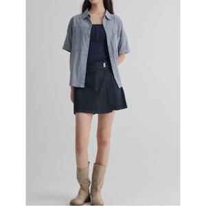 데님 스커트팬츠 - 네이비 (355825LPNR)