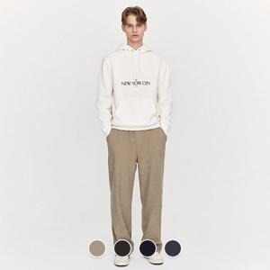 지오다노 남성 겨울 코듀로이 본딩플리스 밴딩 와이드 팬츠 115930