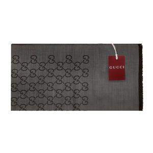 GG 울 실크 머플러/그레이/165904 3G646 1264