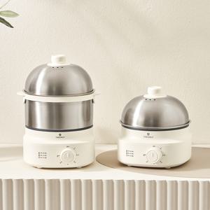 올스텐 미니큐브 2단 전기 계란찜기 타이머 감동란 계란삶는기계 NBE522S