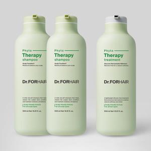 [닥터포헤어] 피토테라피 샴푸 500mlx2+트리트먼트 500ml