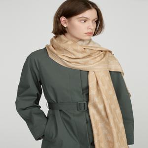 닥스 여성 [[25SS]] DLSC5B113I2 베이지 로고패턴 울혼방 스카프