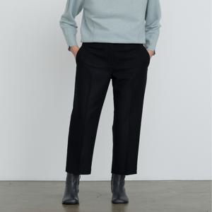 닥스 여성 [[24FW]] DLPA4DE03BK [가격인하][캐시미어][슬림핏] 블랙 포켓자수 뒷밴딩 팬츠