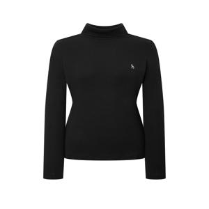 헤지스 여성 [[25FW]] HSTS5DC92BK [시즌오프][Essential] 코튼 모달 터틀넥 긴팔 티셔츠 블랙