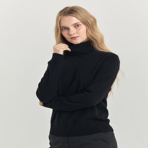 헤지스 여성 [[24FW]] WSSW4DC01BK [가격인하][스테디셀러][캐시미어100%] 블랙 터틀넥 스웨터