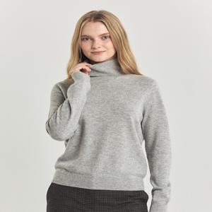 헤지스 여성 [[24FW]] WSSW4DC01G1 [가격인하][스테디셀러][캐시미어100%] 라이트그레이 터틀넥