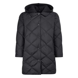 헤지스 여성 [[25FW]] HSJU5D012BA [인기리오더] 니트후드 롱 구스 다운 점퍼 블랙