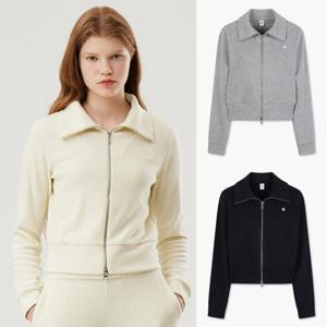 르꼬끄 [택가 159000원] 여성 컴피니트 하이넥 집업 QP322OFT91