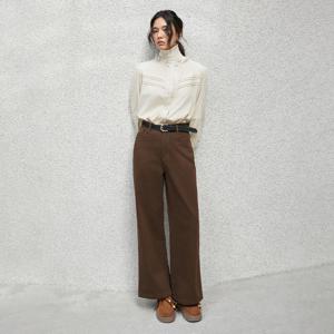 [정가 89,900원]기모 워시드 코튼 세미 와이드팬츠_AR4DPA65