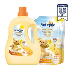 실내건조 섬유유연제 허거블 선샤인 4L+2.6L