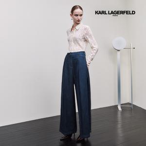 칼라거펠트 25FW 사이드 플리츠 데님팬츠