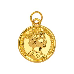순금 펜던트 24K 할로우 볼륨 통통 엘리자베스 코인  대