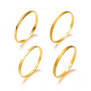 순금 반지 24K 유광 무광 엥게이지 평반지 0.75g 택1