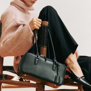 [리퍼브][정상가 284,000원] 6Colors_카우레더 바게트 토트 백 I B02