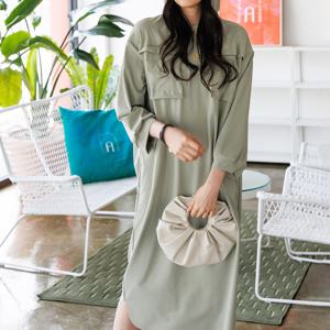 [최초가 288000원] 후드 카라 드레스 AGSODX02